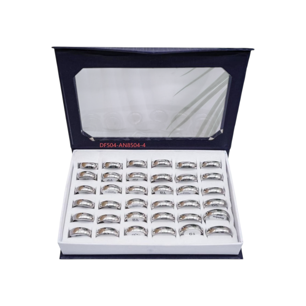 Anel Aço Inoxidável Prata Dafu (36 UN) - DF504-AN8504-4