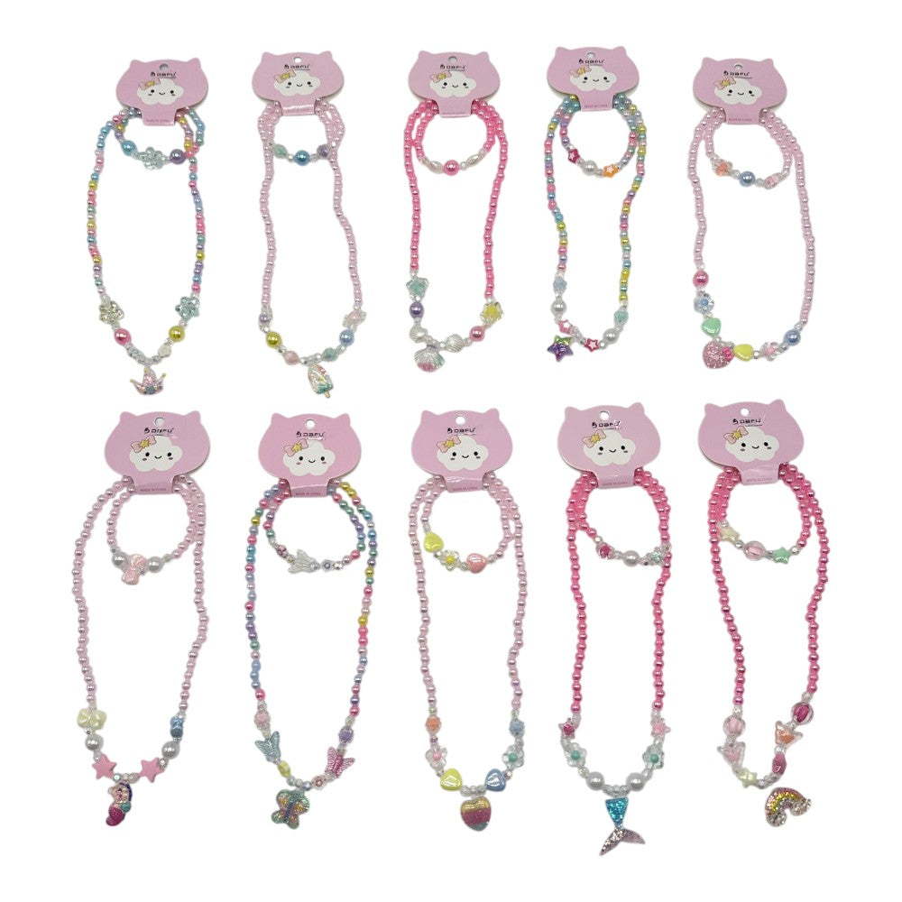 COLAR E PULSEIRA INFANTIL DF514-PL0910-01~10