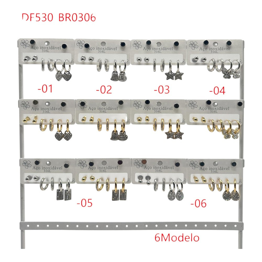BRINCO AÇO DF530-BR0306-01~06