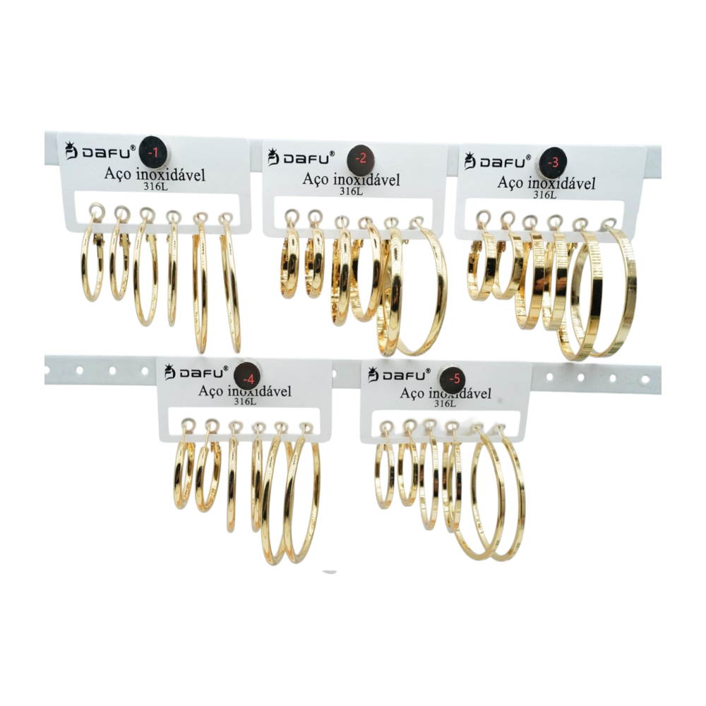 Brinco Aço Inox 316L DF530-BR1406-1-6