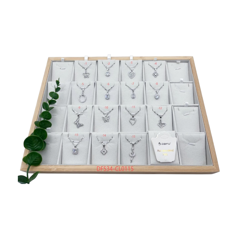 Colar Aço Inoxidável Dafu - DF534-CL0115-1-15