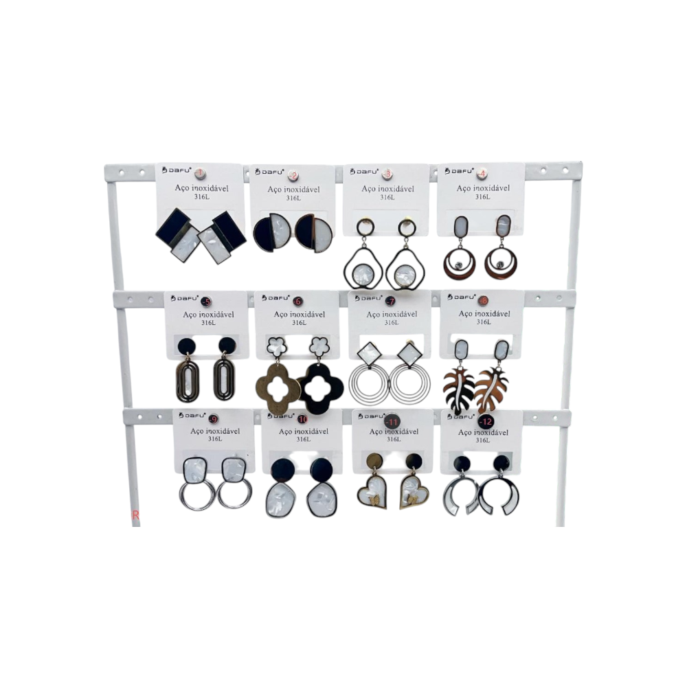 Brinco Dafu Aço Inoxidável - DF545-BR0123-1-12