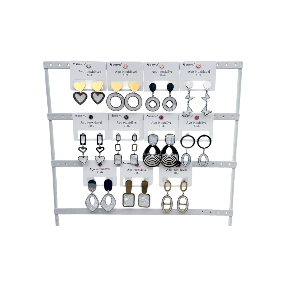 Brinco Aço Inoxidável Dafu - DF545-BR0123-13-23