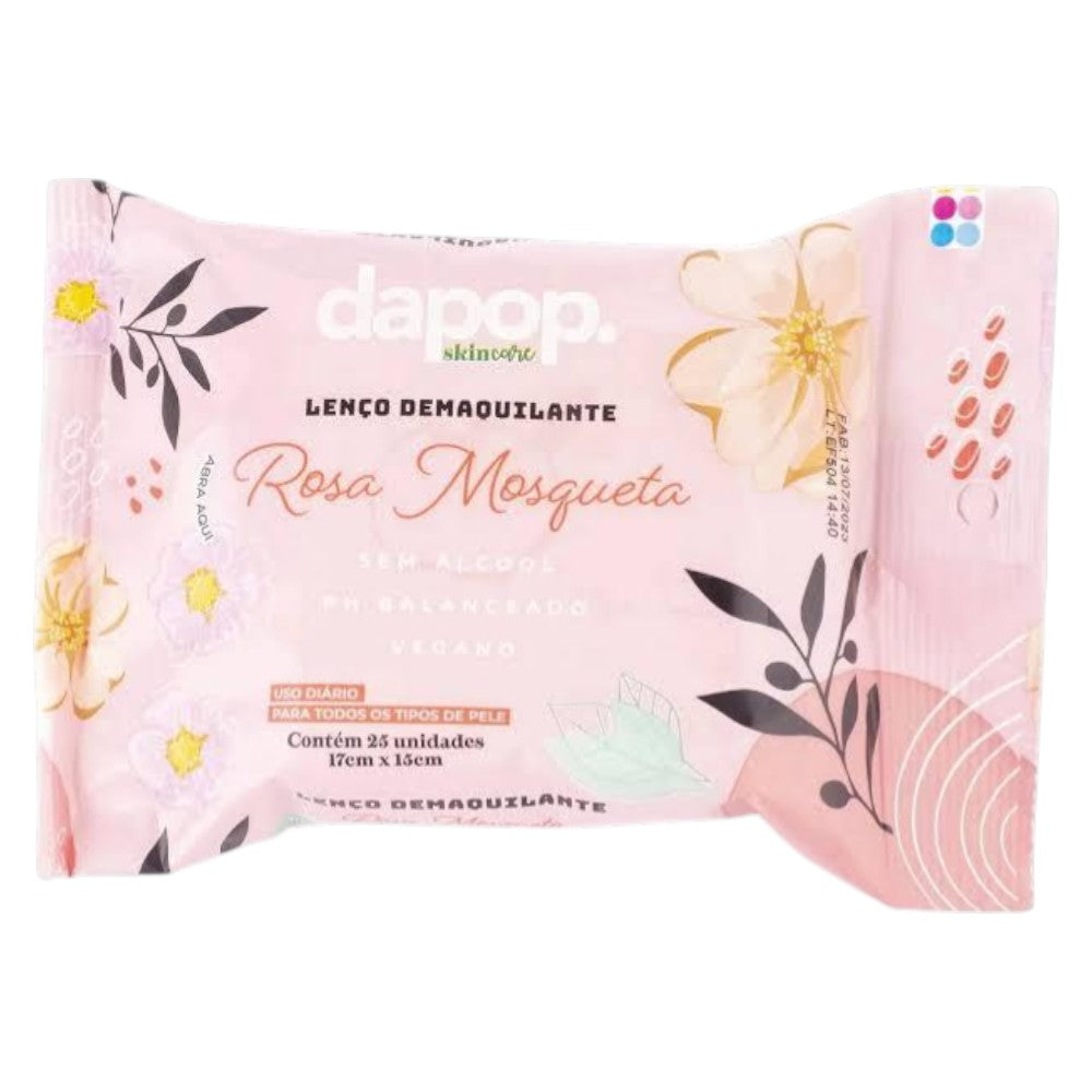 LENÇO DEMAQUILANTE ROSA MOSQUETA -DP2228