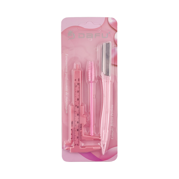 Kit de Sobrancelha Rosa 2 Tons (3 itens) - DF111-KM01