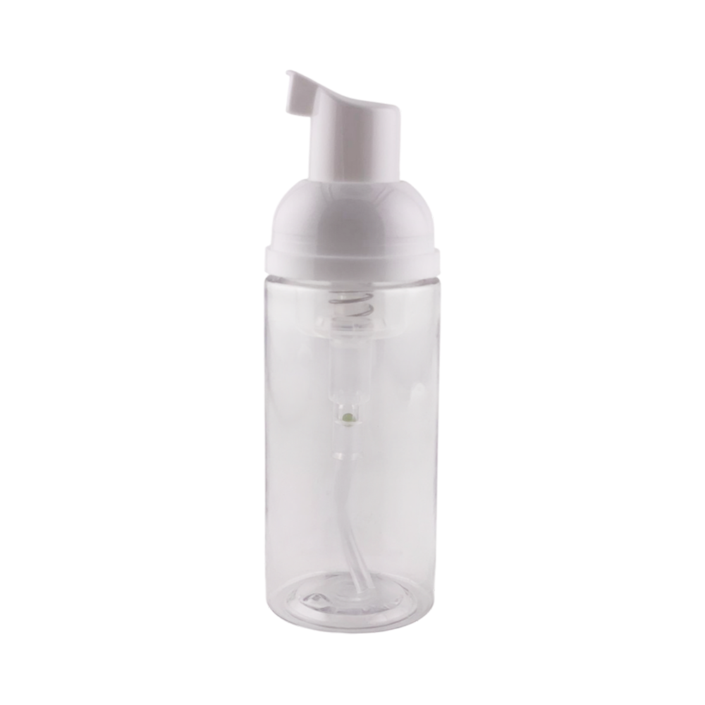 Frasco Pump 50ml Transparente e Branco - DF303-PM14
