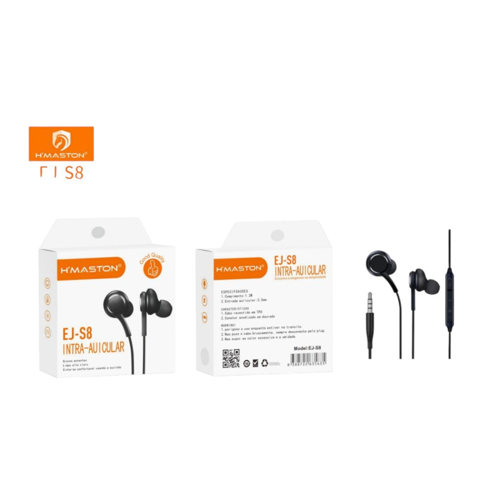 FONE COM FIO EJ-S8