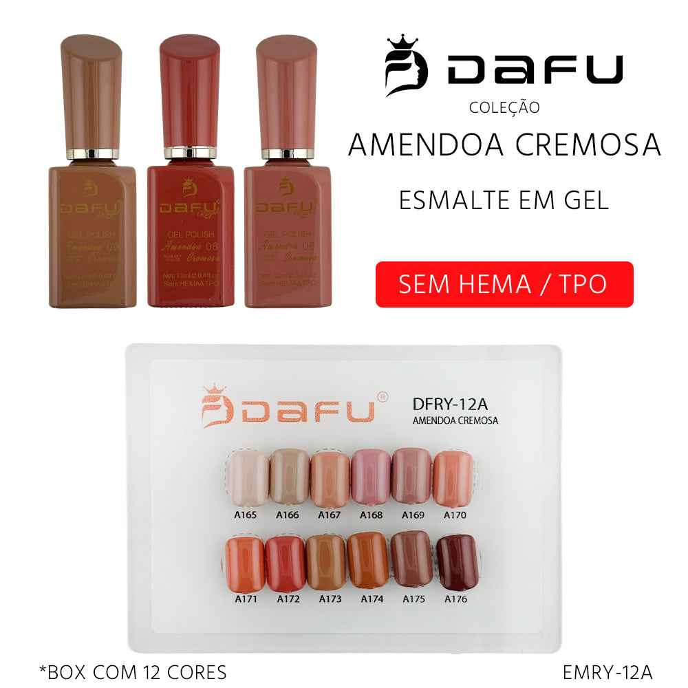 Esmalte em Gel Amêndoa Cremosa 12 cores - EMRY-12A