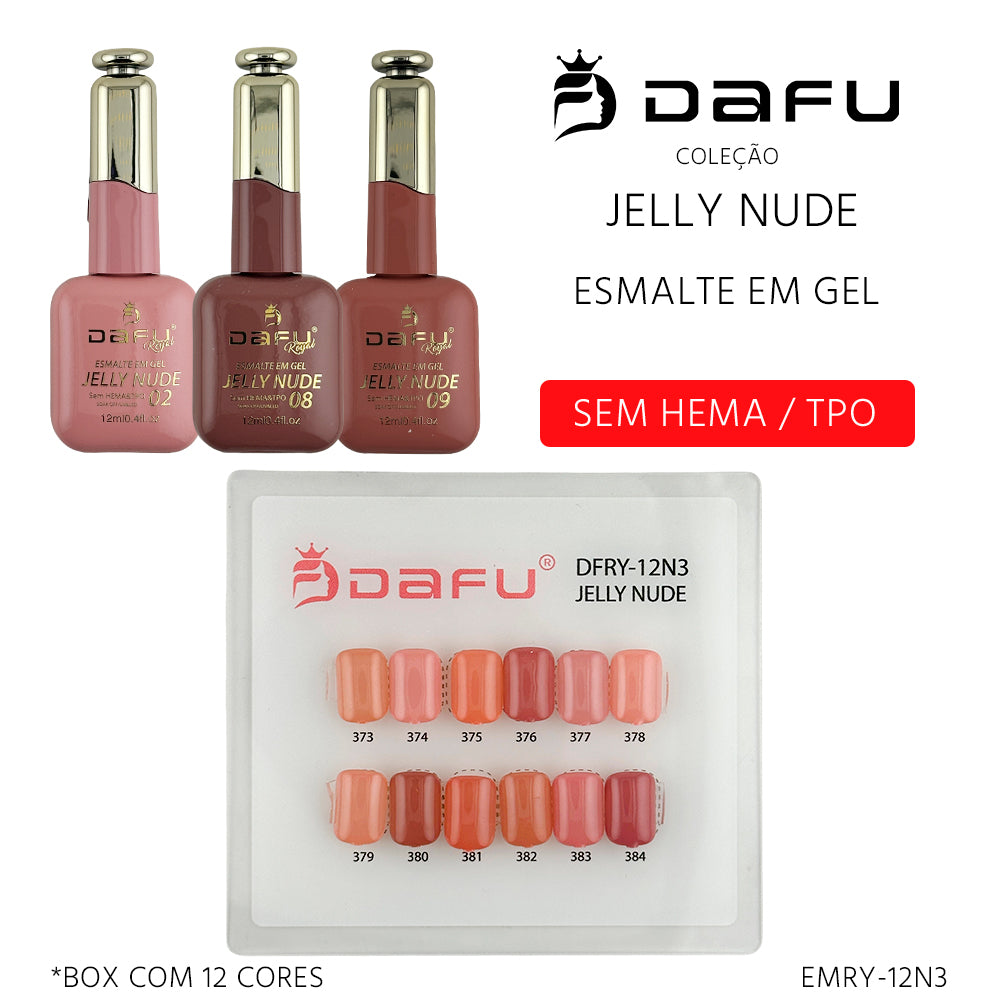 Esmalte em Gel Jelly Nude 12ml - (12 cores) - EMRY-12N3