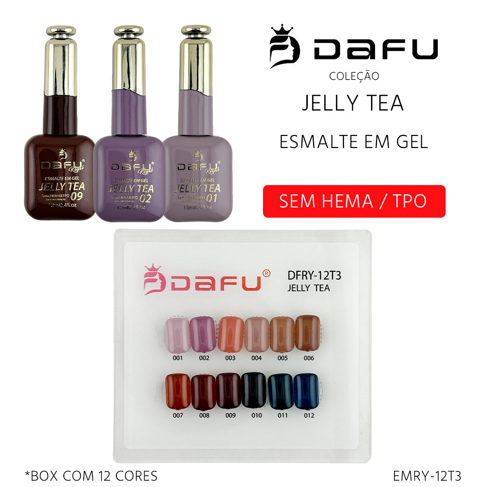 Esmalte em Gel Jelly Tea 12ml - (12 cores) - EMRY-12T3
