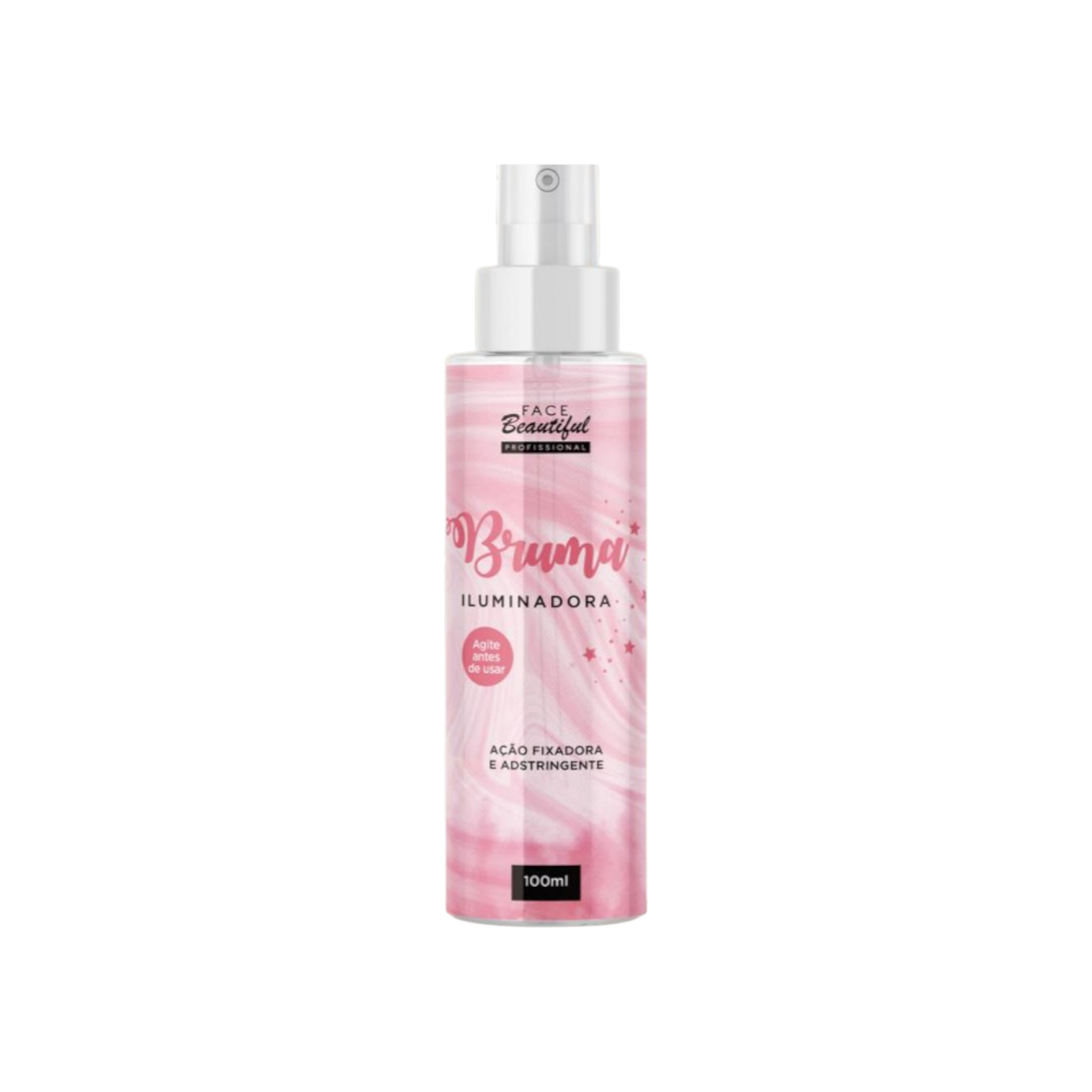 Bruma iluminadora açao fixadora e adstringente face beautyful profissional -FB103-D