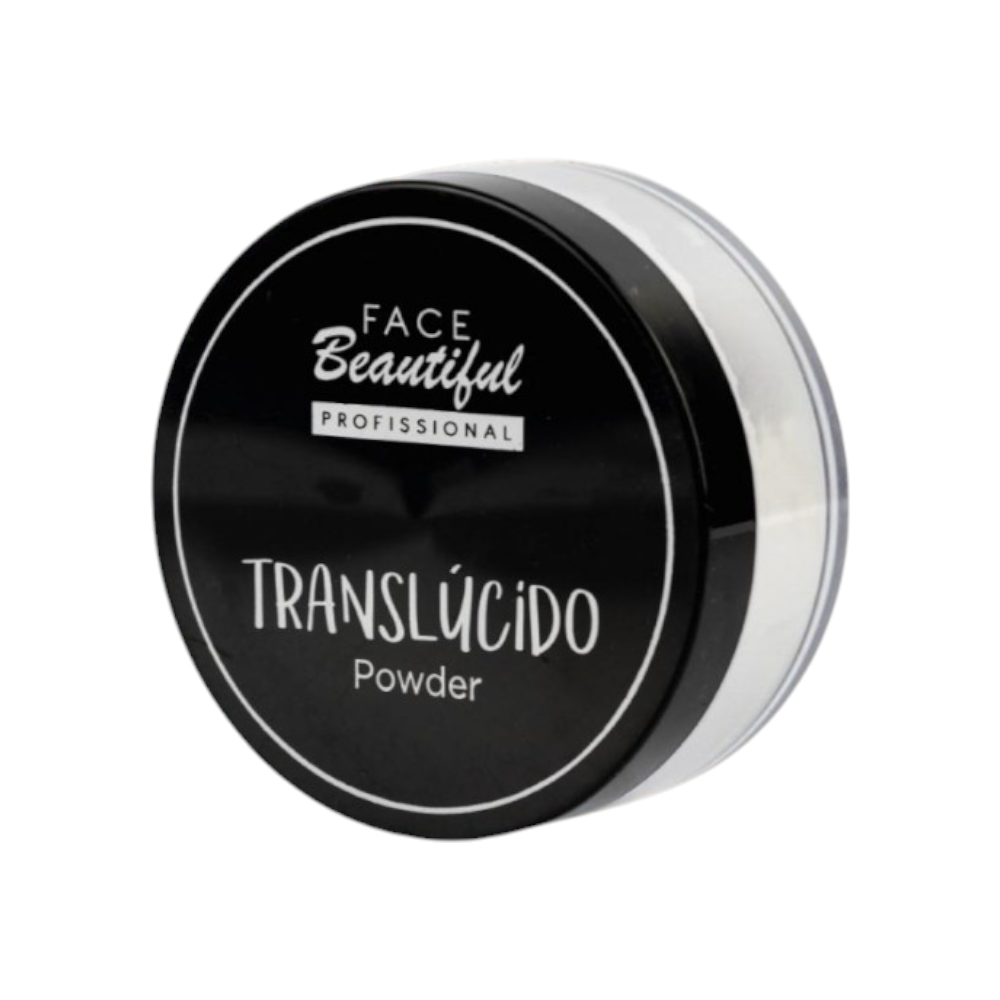 Po finalizador translucido powder face beautiful profissional FB120-D
