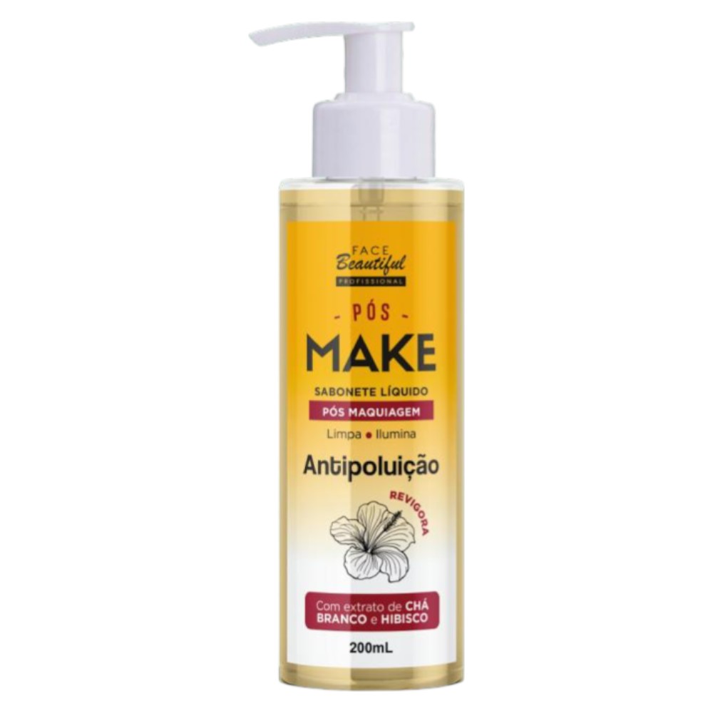 Sabonete liquido pre maquiagem antipoluiçao face beautyful profissional -FB362-U
