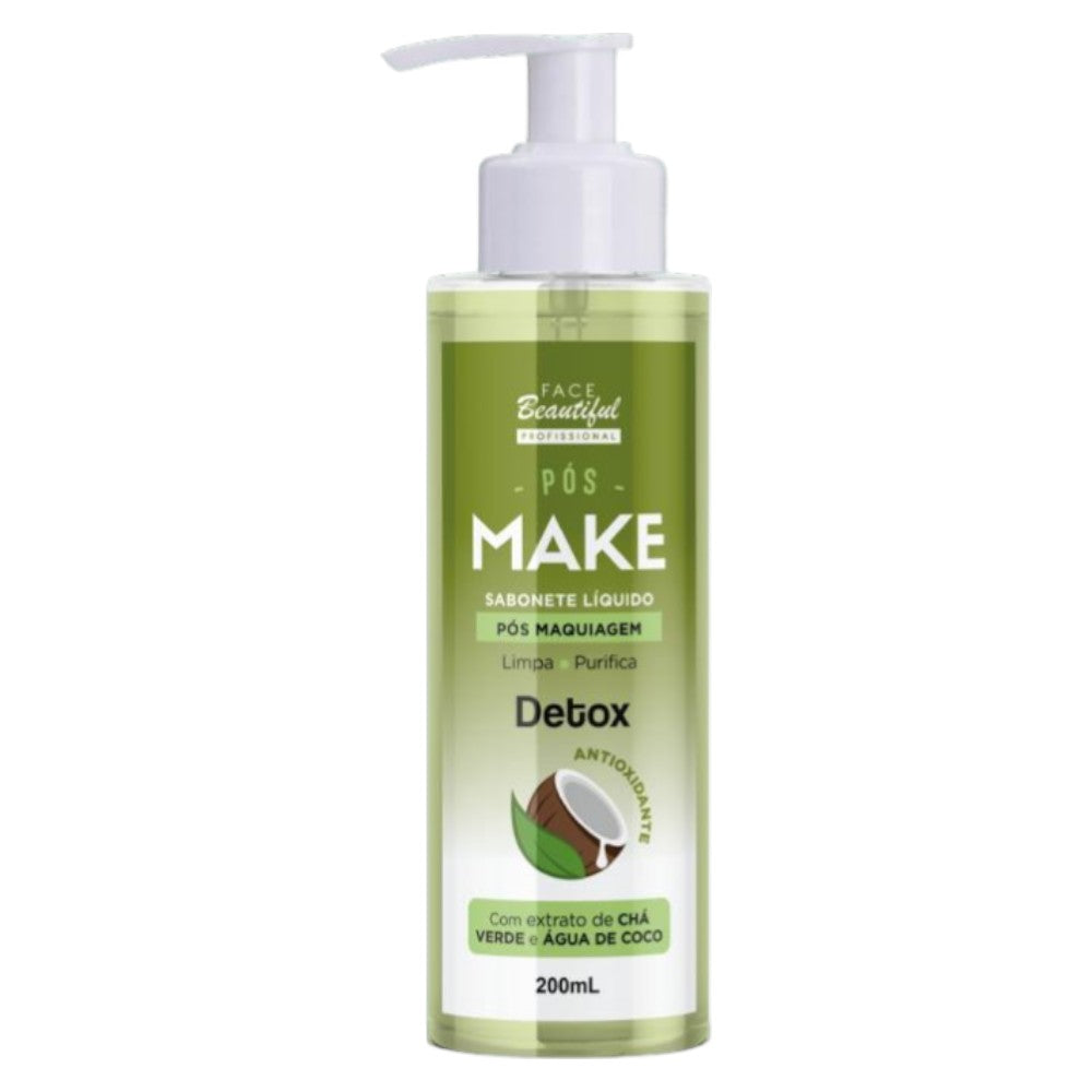Sabonete liquido pre maquiagem detox face beautyful profissional -FB363-U