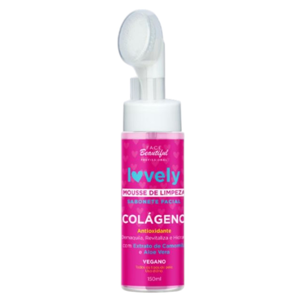 Mousse de limepza colageno face beautyful profissional -FB395-U