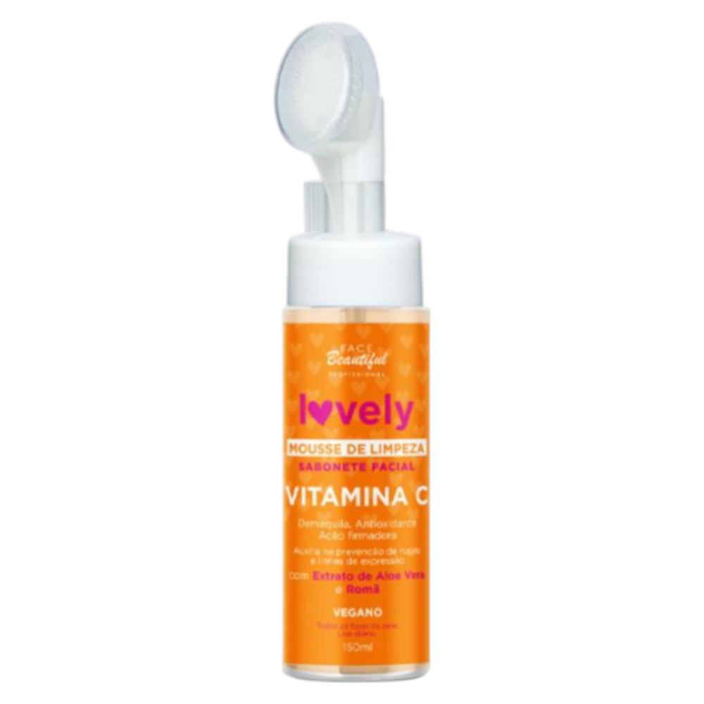 Mousse de limepza vitamina c face beautyful profissional -FB397-U