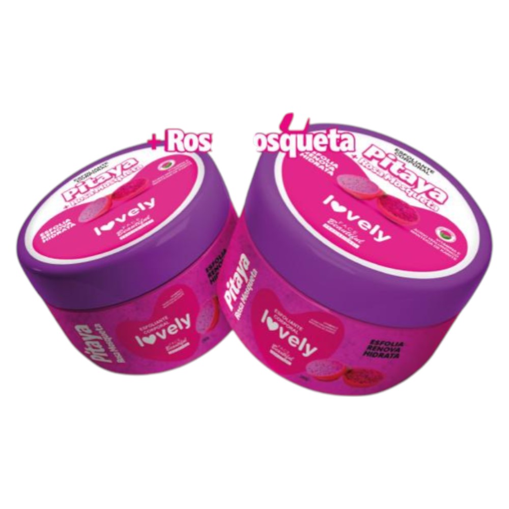 Esfoliante corporal pitaya + rosa mosqueta face beautyful profissional -FB408-U