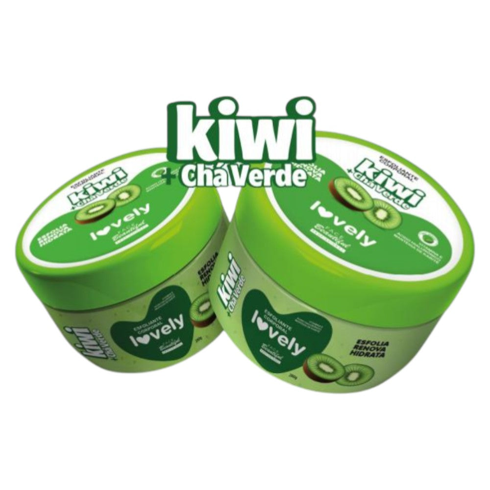 Esfoliante corporal kiwi + cha verde face beautyful profissional -FB409-U
