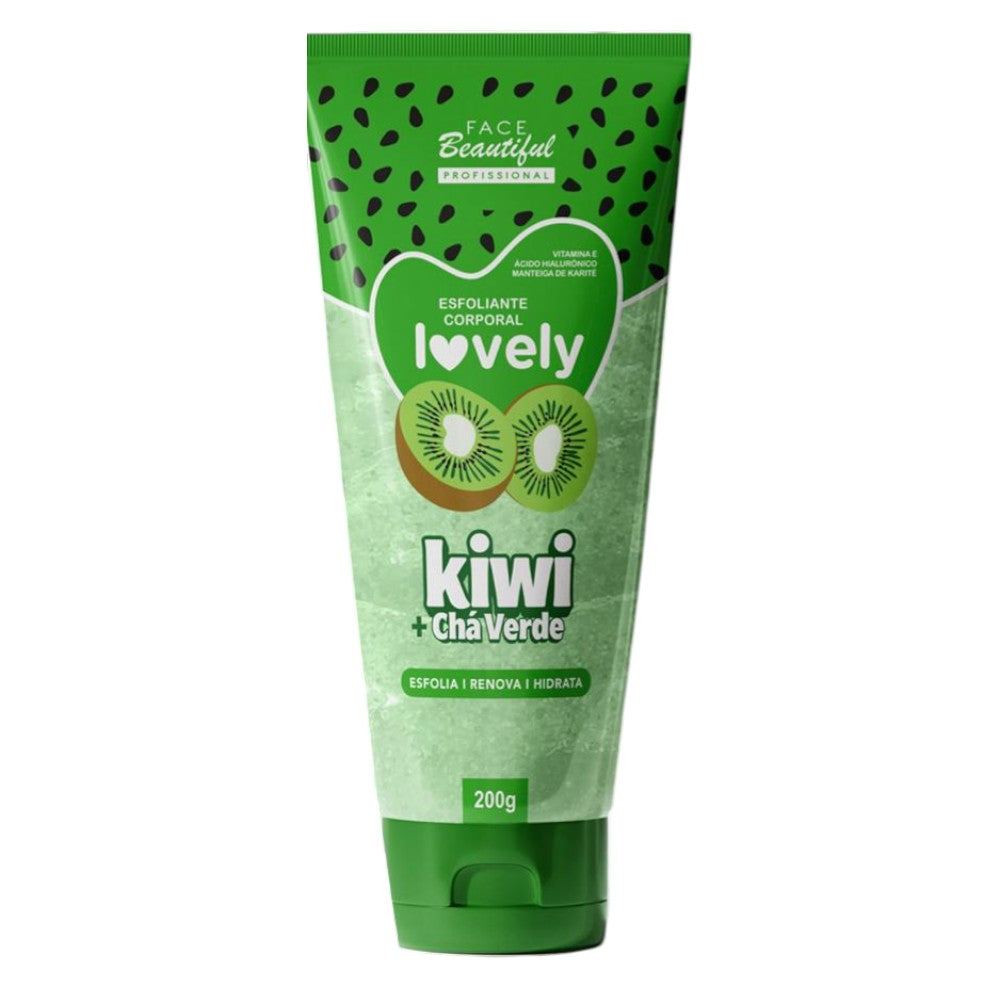 Esfoliante corporal kiwi+cha verde face beautyful profissional -FB440-U