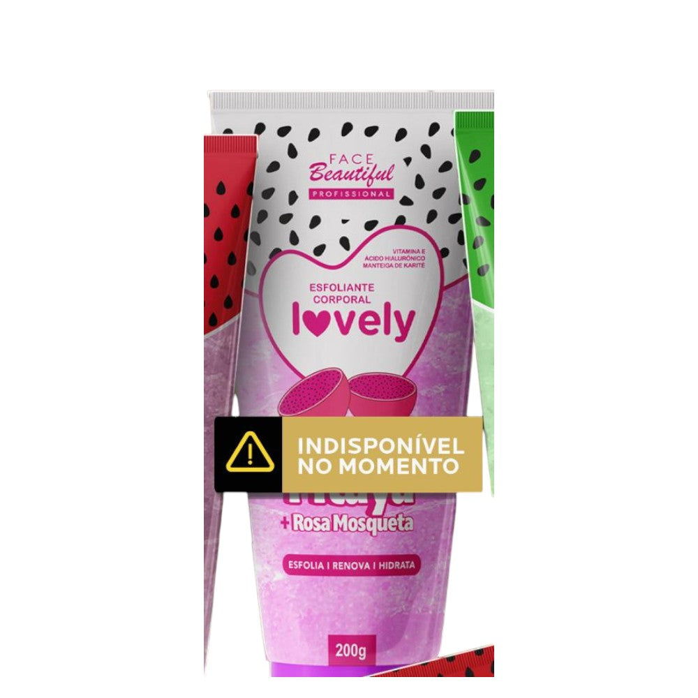 Esfoliante corporal pitaya+rosa mosqueta face beautyful profissional -FB442-U