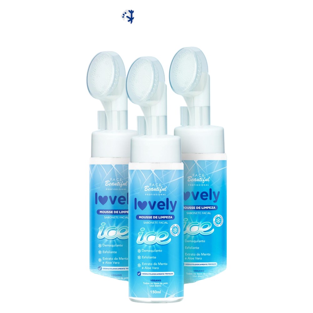 Mousse de limpeza ice face beautyful profissional -FB447-U