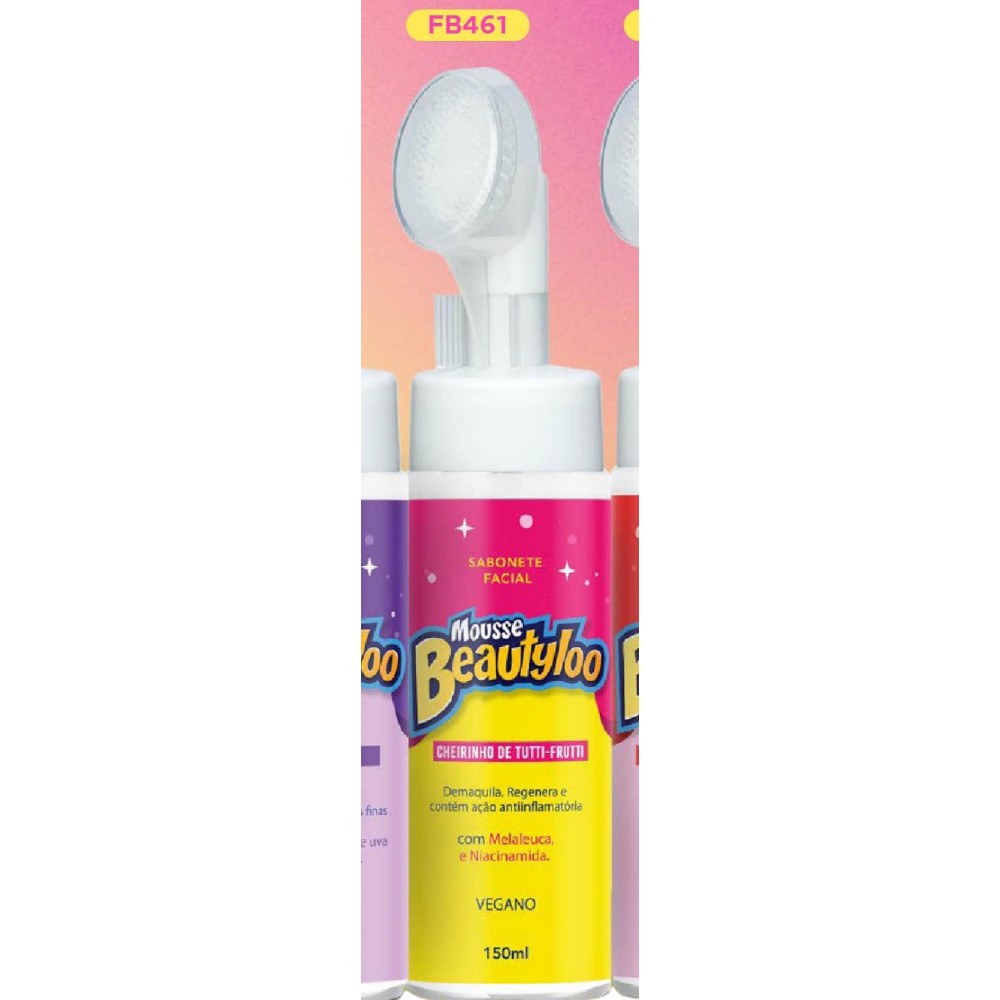Sabonete facial mousse cheirinho de morango beautyloo -FB461-U