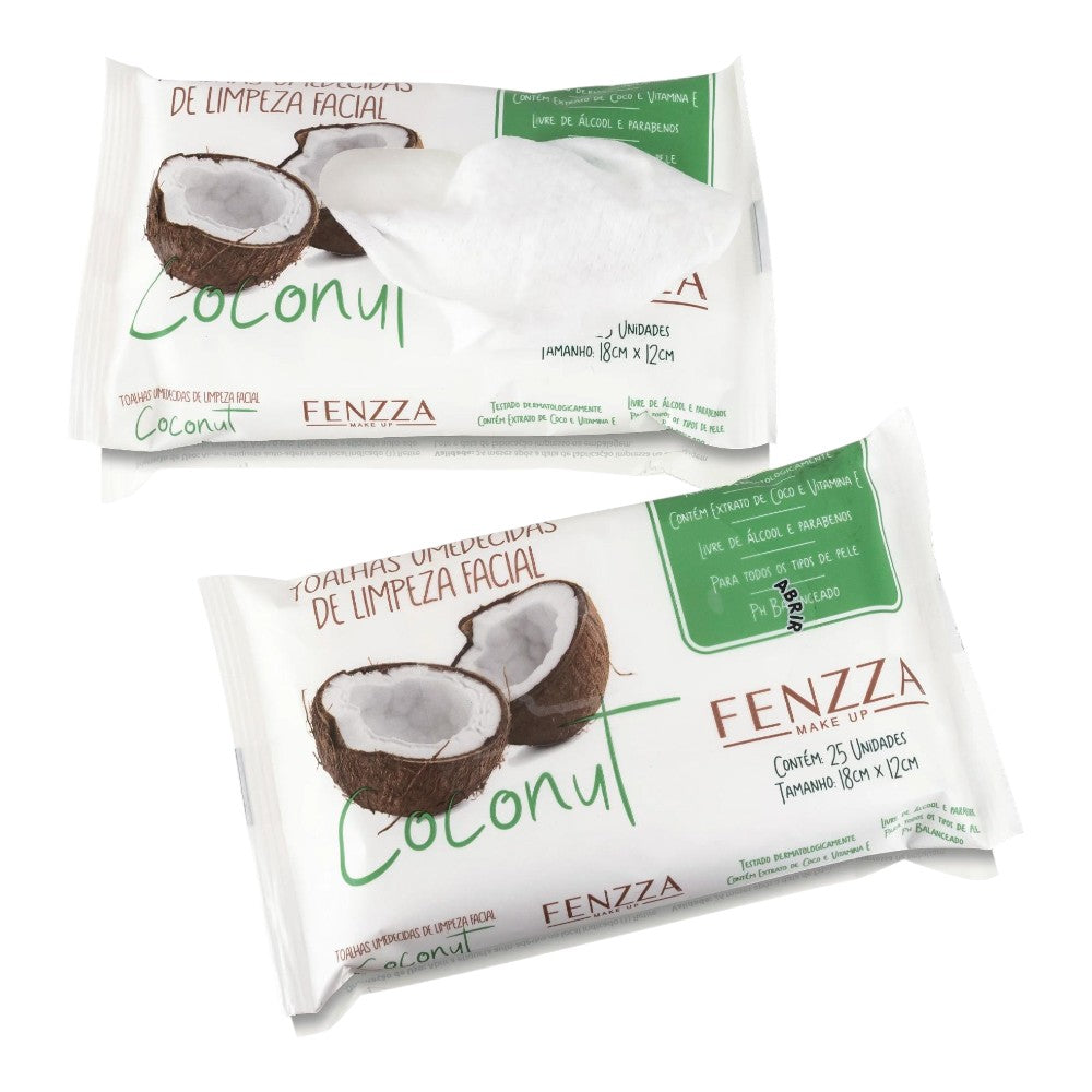 TOALHAS UMIDECIDAS DE COCONUT FENZZA -FZ51016
