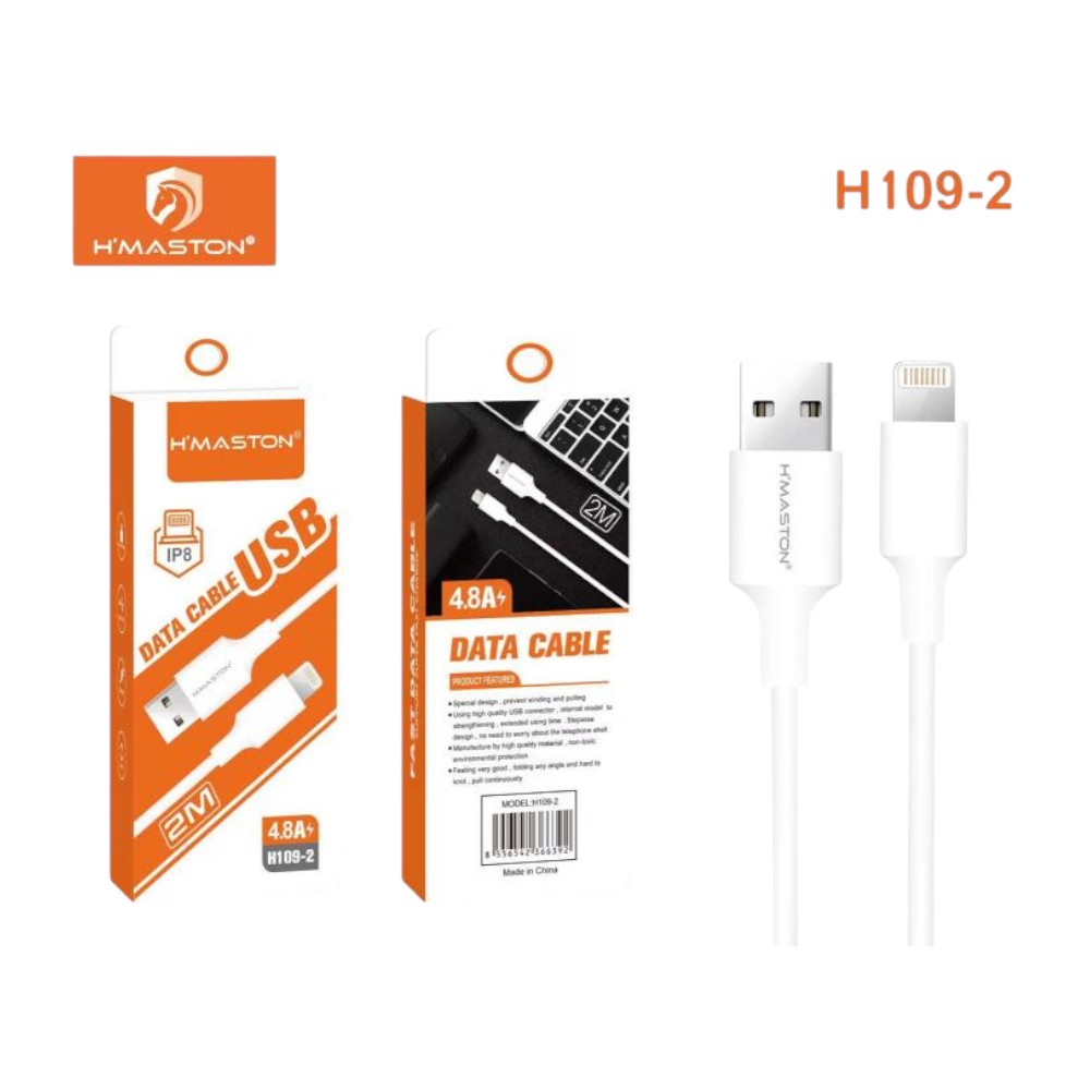CABO DE DADOS PVC AM/IPHONE 2M H109-2