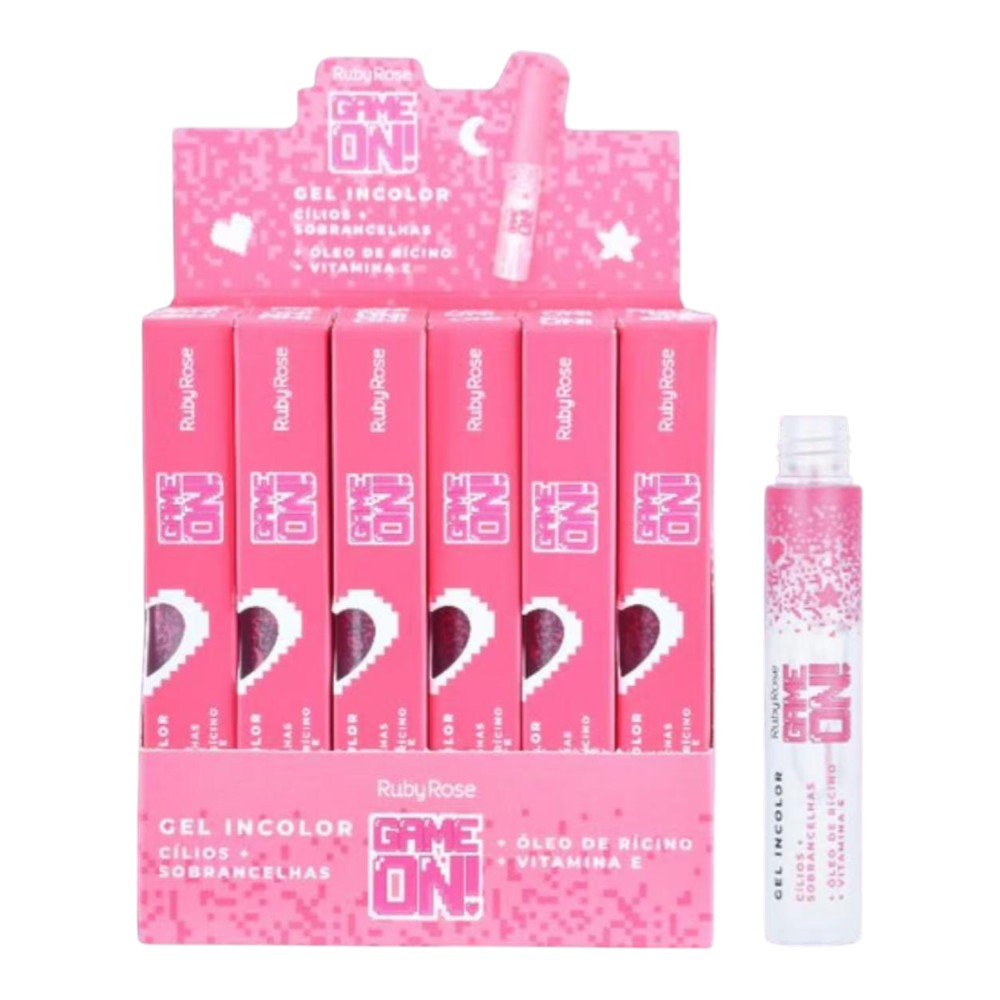 Gel incolor cílios e sobrancelha ruby rose -HB-509