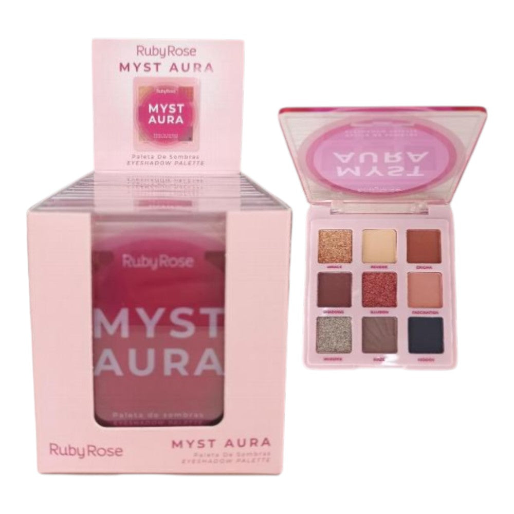 Paleta de sombras myst aura RUBY ROSE -HB-E2203