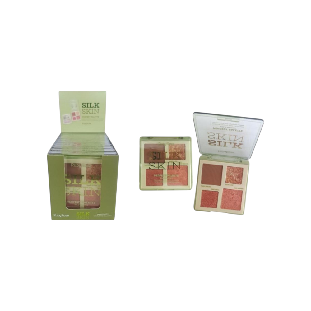 Paleta de contorno blus e iluminador ruby rose -HB-M1003-2
