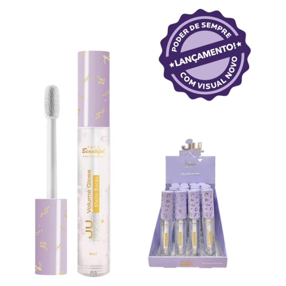 JU volume gloss efeito bocão face beautiful