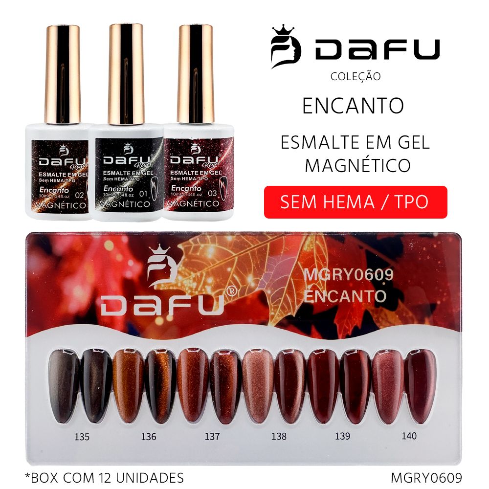 Esmalte em Gel Encanto Magnético -  (12 cores) - MGRY0609