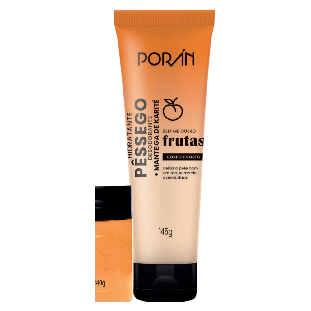 Hidratante pêssego + manteiga de karite PORAN -PR235