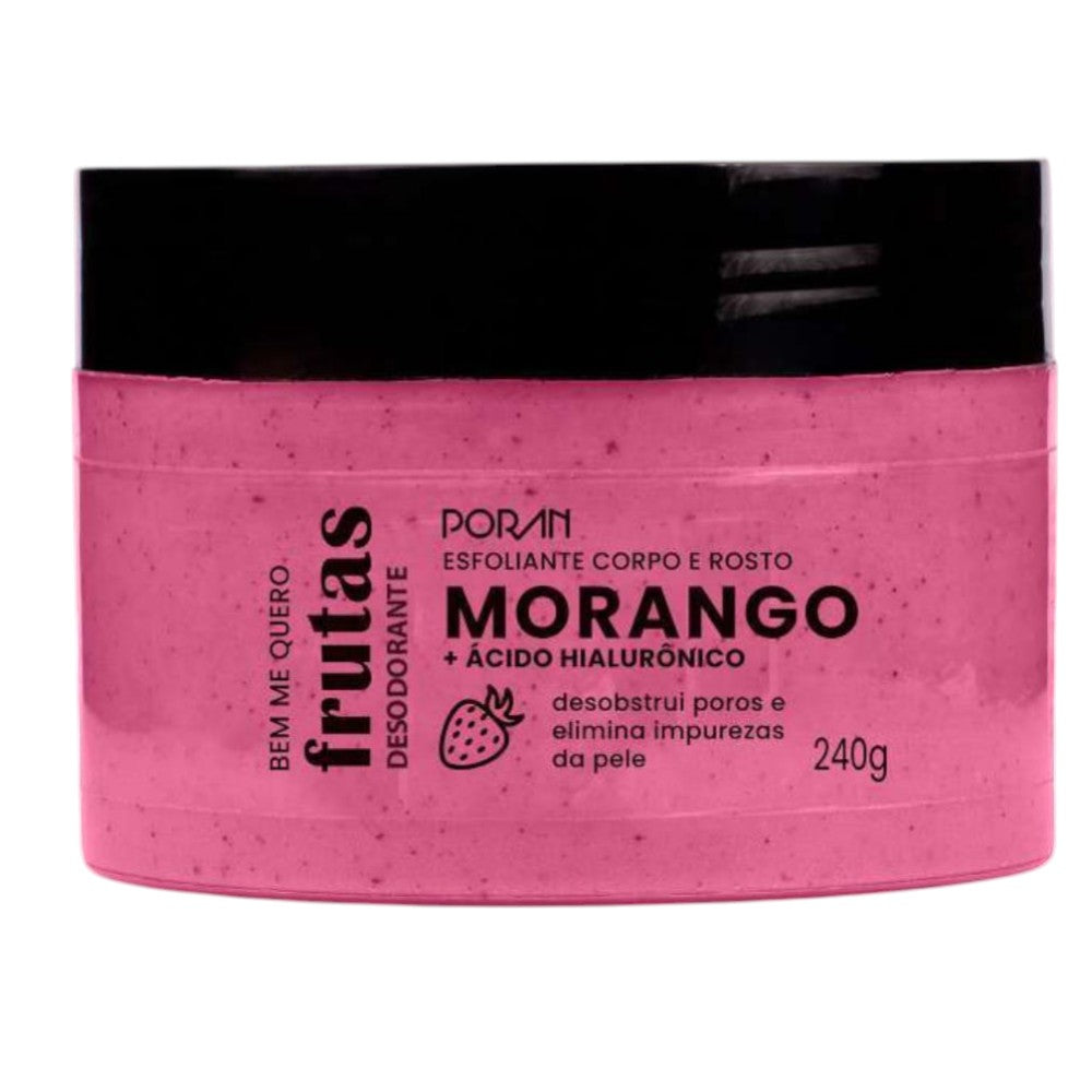Esfoliante de morango + acido hialuronico PORAN -PR240
