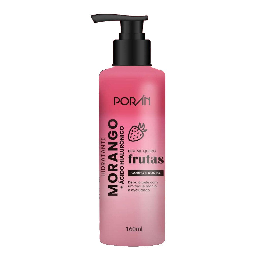 Hidratante morango + acido hialuronico PORAN -PR242