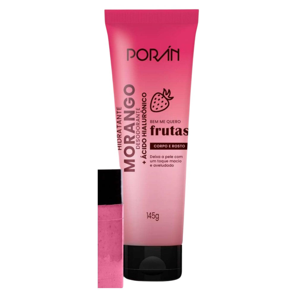 Hidratante morango + acido hialuronico PORAN -PR245