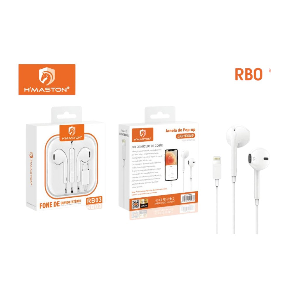 FONE COM FIO ENTRADA LIGHTING RB03