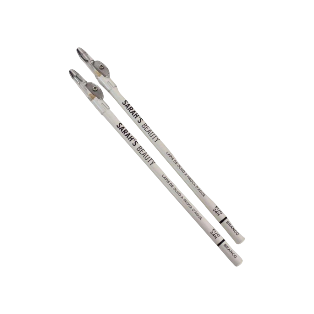 Lapis de olho a prova d agua branco fijo 24h Sarahs Beauty -S3210B