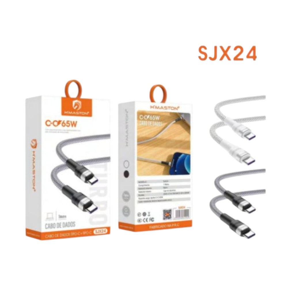 CABO USB DE DADOS PD/TIPO-C 65W SJX24