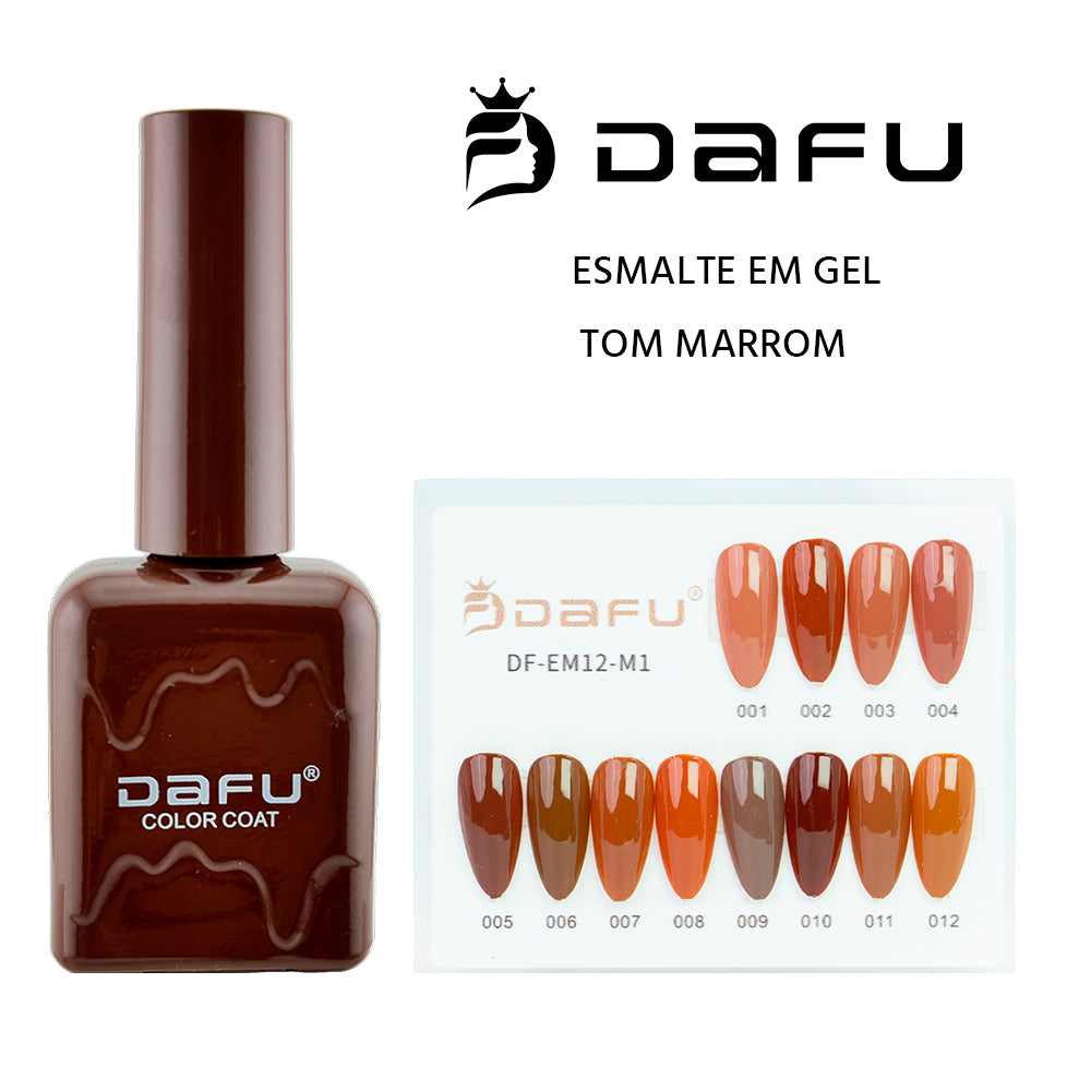Esmalte em gel UV & LED Dafu tom de marrom