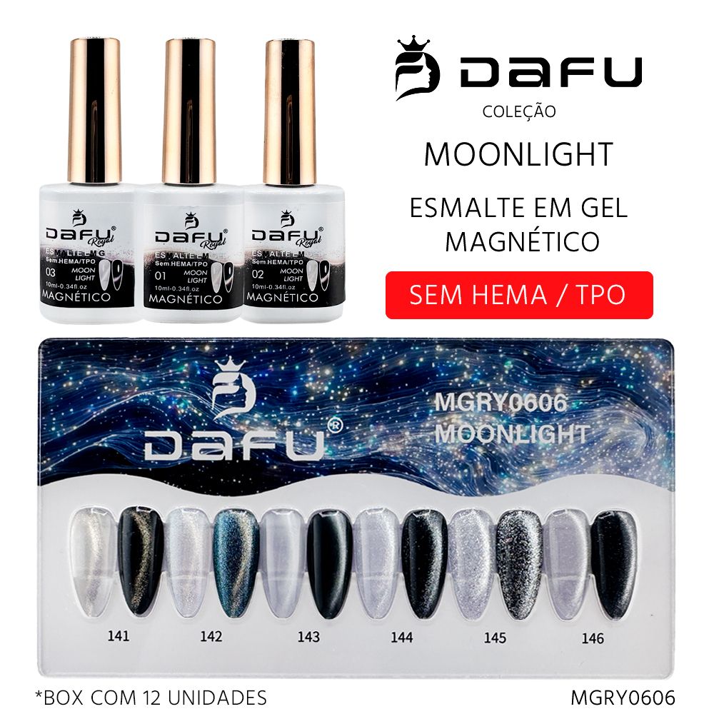 Esmalte em Gel MoonLight Magnético - MGRY0606