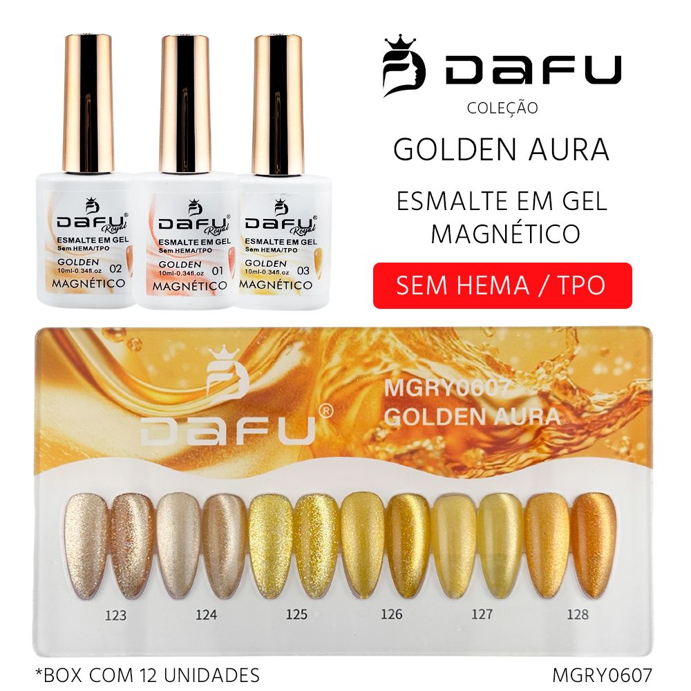 Esmalte em Gel Golden Aura - (6 cores) - MGRY0607