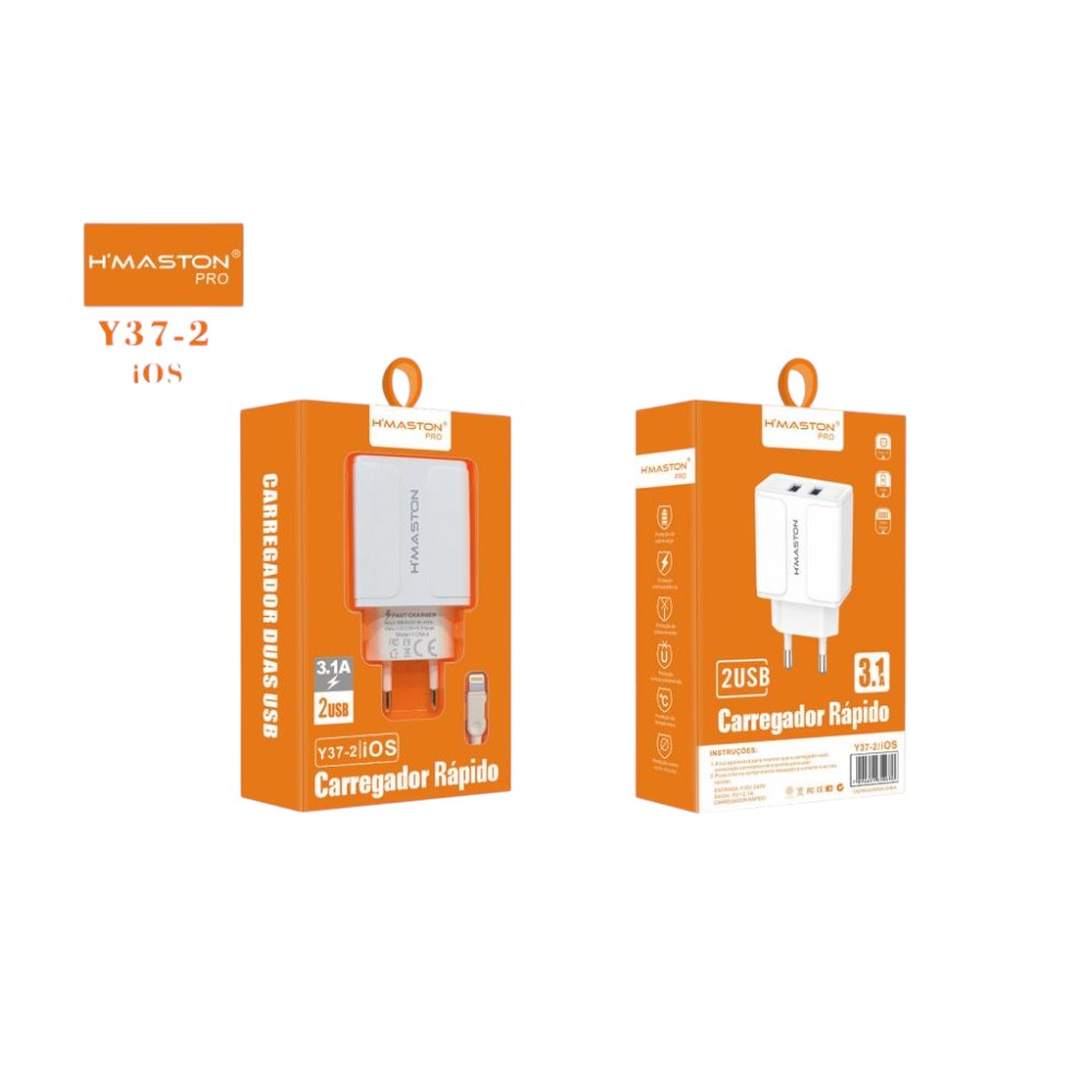 ADAPTADOR DUAS SAIDAS USB PARA IOS Y37-2