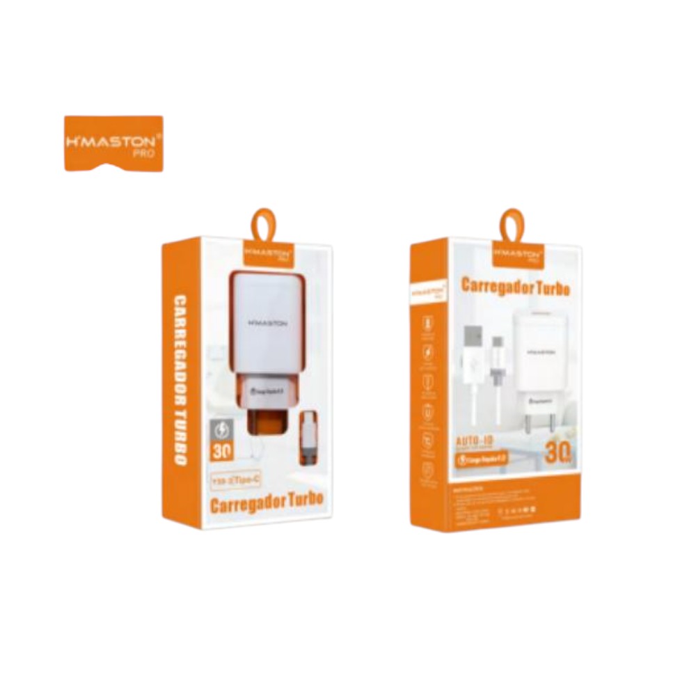 CARREGADOR CABO USB TIPO-C 1USB-6 A/30W Y59-3