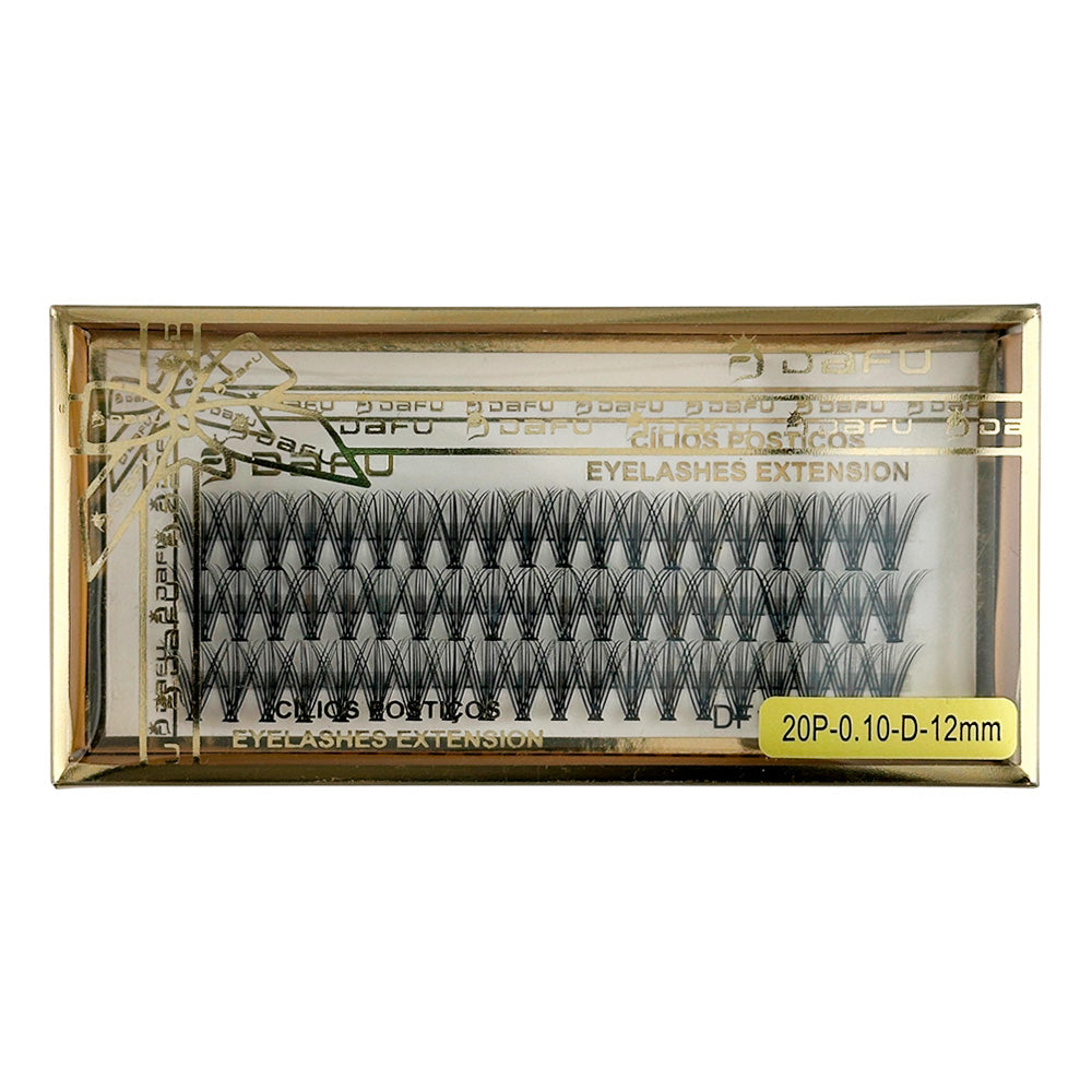 Cílios para Extensão 20P-0.10-D-12mm - DF107-FF27-12