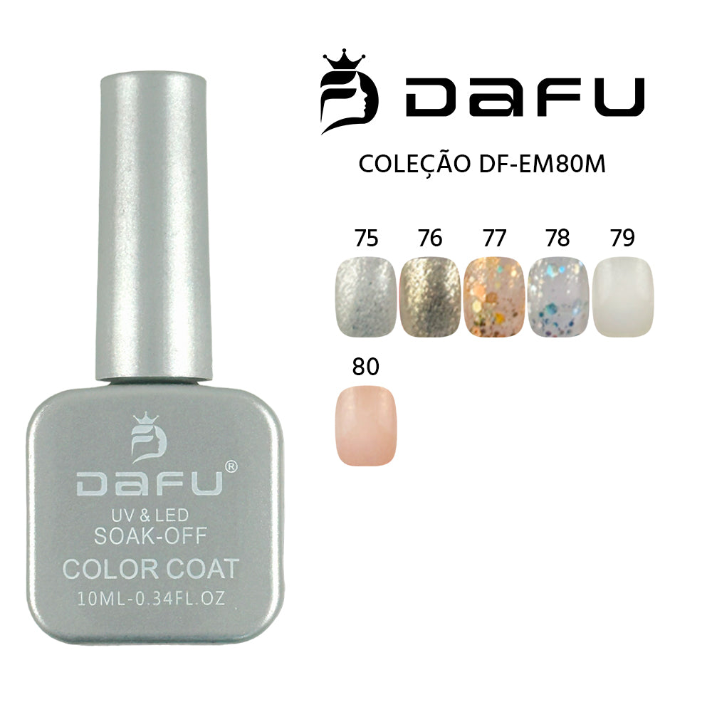 Esmalte em Gel DAFU 10 ml - Coleção DF-EM80M - cores de 75 a 80 - Box com 12 unidades cada cor