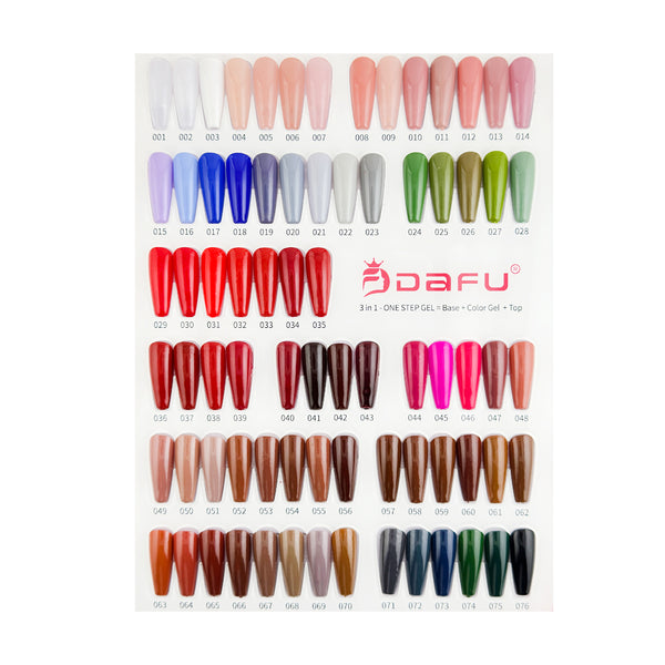 Esmalte em Gel 3 em 1 - 5ml (76 Cores) 40 box - DF-ONE76