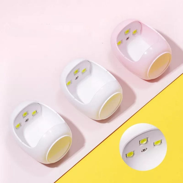 Mini Cabine Uv Secador de Unhas Portátil - 3 LEDs 6W