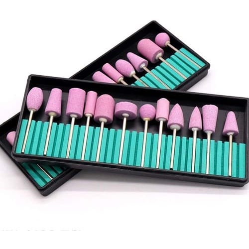 12 Kit Com 12 Brocas De Cerâmica Para Lixadeira Elétrica Para Unhas - 12 kits